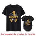 New Our First Father&#39;s Day 2023 Family Matching Shirts Cotton Family Look Father Tees Tops Baby Rompers Outfits New Dad Gifts