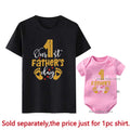 New Our First Father&#39;s Day 2023 Family Matching Shirts Cotton Family Look Father Tees Tops Baby Rompers Outfits New Dad Gifts