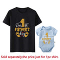 New Our First Father&#39;s Day 2023 Family Matching Shirts Cotton Family Look Father Tees Tops Baby Rompers Outfits New Dad Gifts