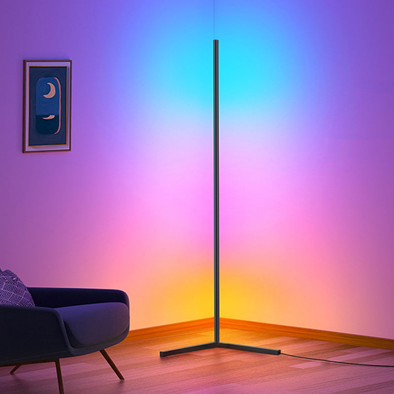 RGB  Floor Lamp Corner Standing Lamps Bedroom LED Bedside Decoration Living Room Art Decor Remote Indoor Party Stand Lighting