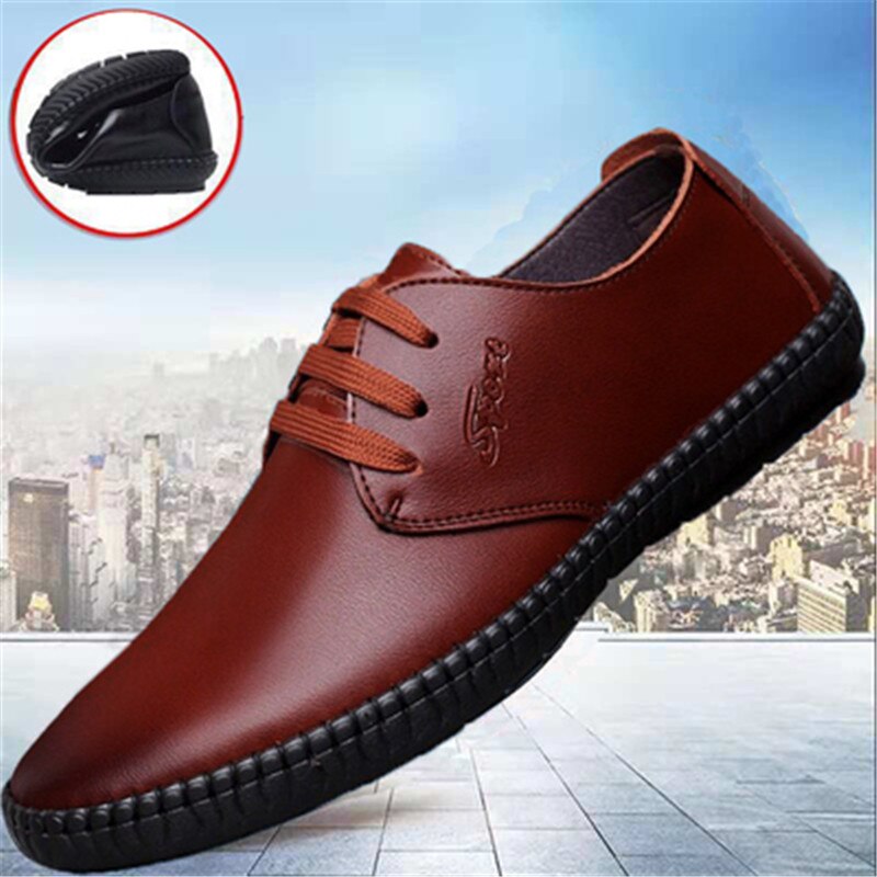 Handmade Genuine Leather Men Shoes sping autumn Business fashion Men Casual Shoes, Brand Shoes Fashion Loafers Walking Footwear