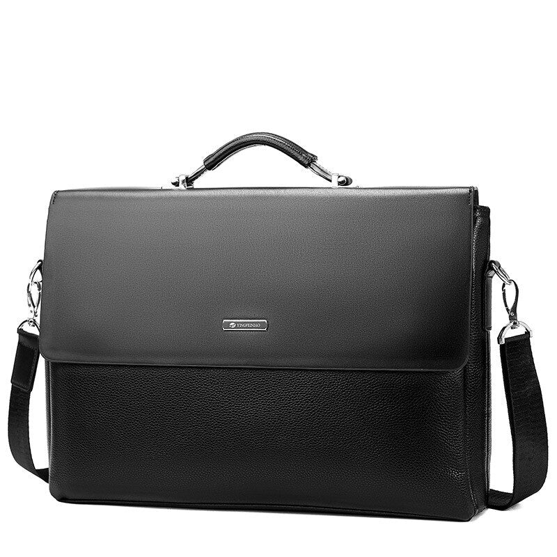 2022 Fashion Business Men Briefcase Leather Laptop Handbag Tote Casual Man Bag For male Shoulder Bag Male Office Messenger Bags