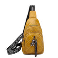 Women Chest Bag Chain tassel Sling bag small Casual female messenger Crossbody Bags soft PU leather ladies Waist Belt Bag wallet