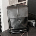 New Luxury Brand Design Backpack Plaid Leather Large Capacity Travel Double Shoulder Bag Fashion Men Daypack Student Schoolbag