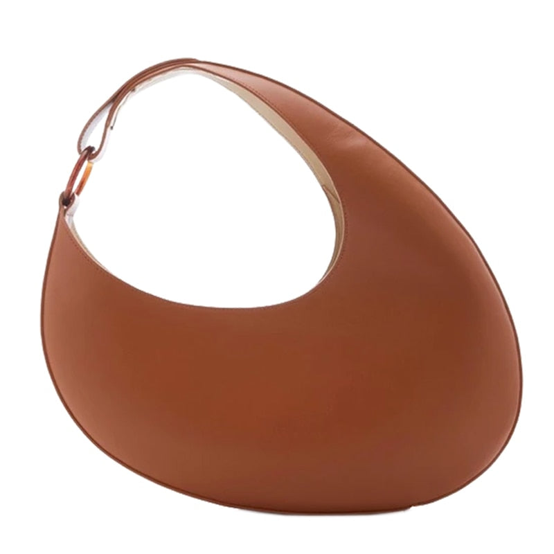 Fashion Brand Half Moon Women Bag 2020 New Solid Handbag Personalized Crescent Large Capacity Underarm Shoulder Crossbody Bag