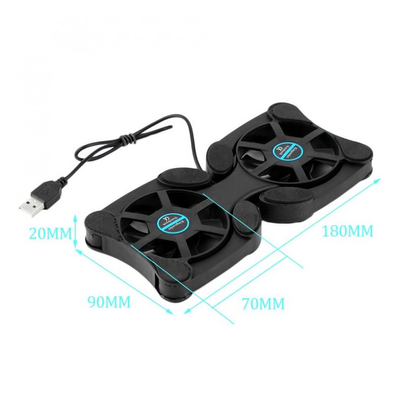 Laptop Cooling Pads Gaming Cooler Stand  Notebook Usb Ports 7-15&quot; With 2 Fan