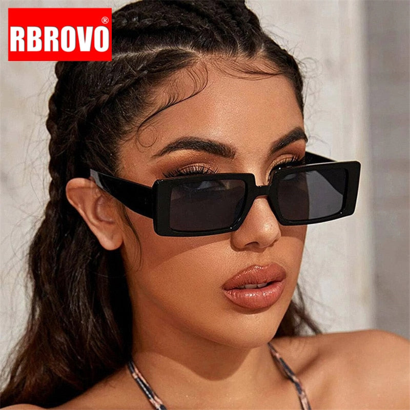 RBROVO 2021 Square Retro Sunglasses Women Vintage Sun Glasses For Women/Men Luxury Brand Eyeglasses Women Small Oculos De Sol
