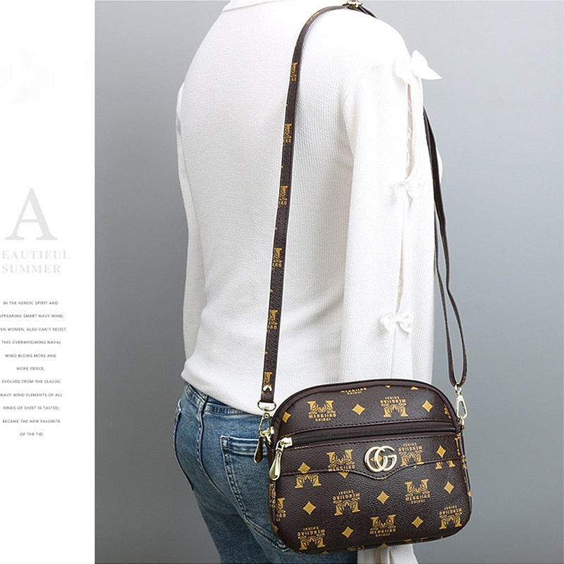 Shell Crossbody Bag for Women New Fashion Small PU Shoulder Bags Luxury Designer Female Bag Smooth Zipper