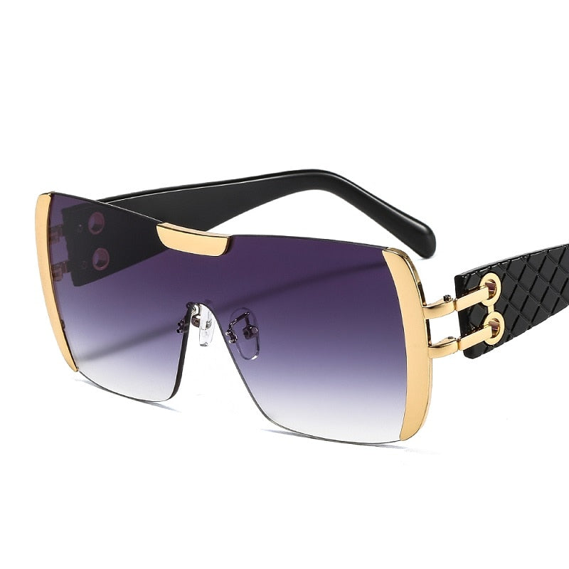 D&amp;T 2021 New Fashion Sunglasses Women Men Brand Designer Gradients Lens Alloy PC Frame Luxury Hot Selling Quality Square Leopard