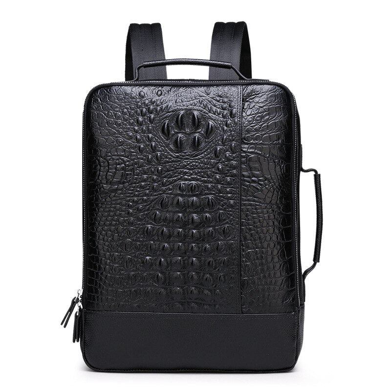 2020 New Brand 100% Genuine Leather Men Backpacks Fashion Real Natural Leather Student Backpack Boy Luxury Laptop School Bag