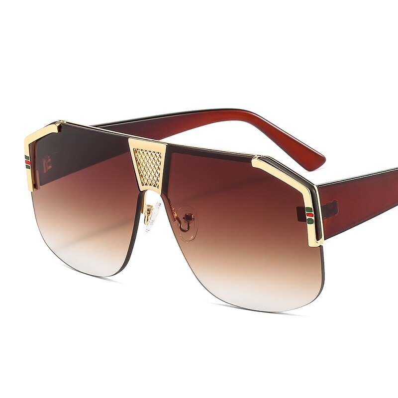 2022 New Shield Gradients Sunglasses Men Women Fashion Trend Luxury Color Lens PC Frame Brand Designer Sun Glasses