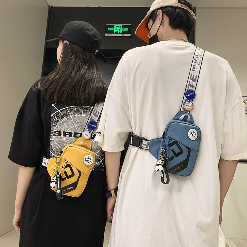 Chest Bag Women Famous Brand Phone Chest Pouch Casual Waist Bags Brand Pattern Fanny Pack Female Fashion Shoulder Bags Leisure