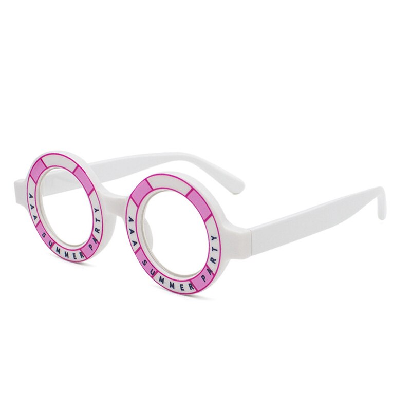 SO&amp;EI Retro Round Women Glasses Frame Fashion Leopard Champagne Eyewear Clear Anti-Blu-Ray Men Optical Frame Computer Goggles