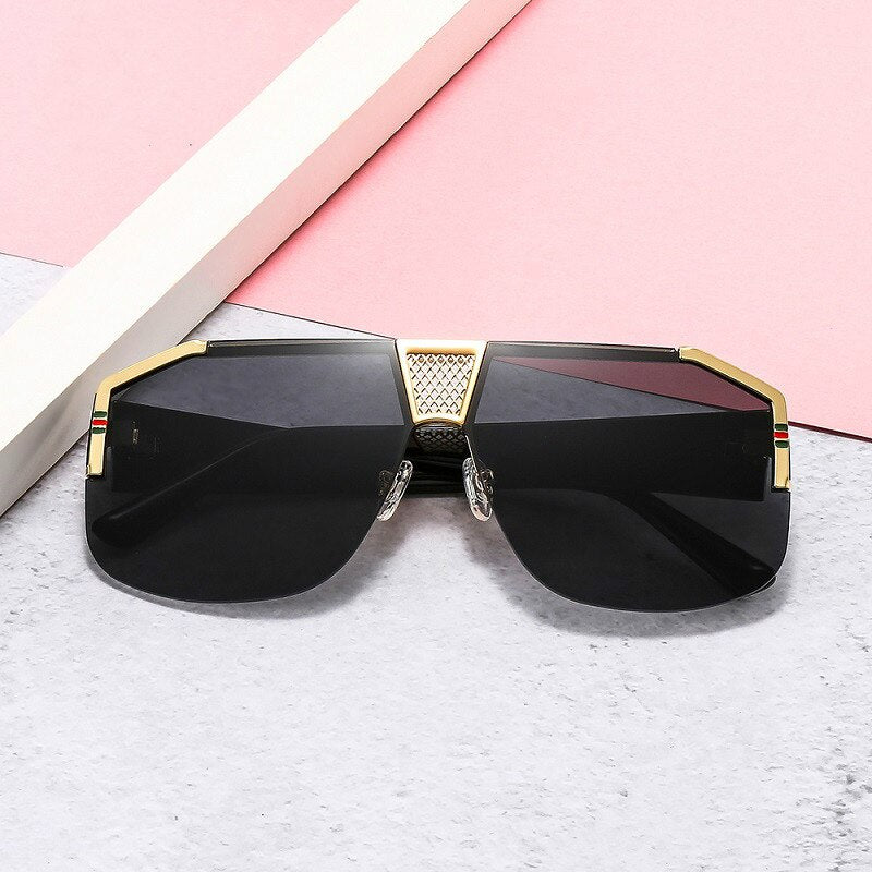 2022 New Shield Gradients Sunglasses Men Women Fashion Trend Luxury Color Lens PC Frame Brand Designer Sun Glasses