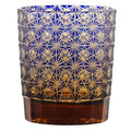 Edo Kiriko Glasses Bohemian Czech Engraving Whiskey Cup Drinkare Hand to Clear Color Glass Whisky Tumbler With Gift Box Pack