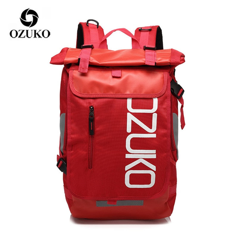 OZUKO Backpack Men 15.6 inch Laptop Water Repellent Schoolbag for Teenager Casual Student Backpacks Male Travel Mochila Fashion