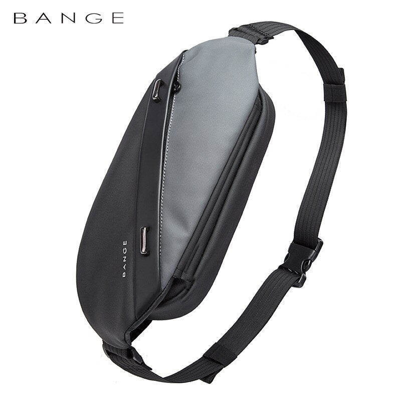 BANGE 2022 Men Shoulder Bags Oxford Waist Packs Sling Bag Crossbody Outdoor Waterproof Casual Tote Messenger Chest Bag for Men