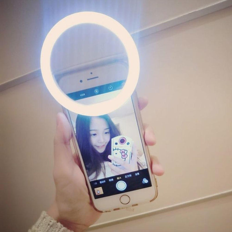 Portable Clip Fill Light Selfie LED Ring Photography for iPhone Android Phone Accessory Bundles  3 Levels Dark Night Clubs