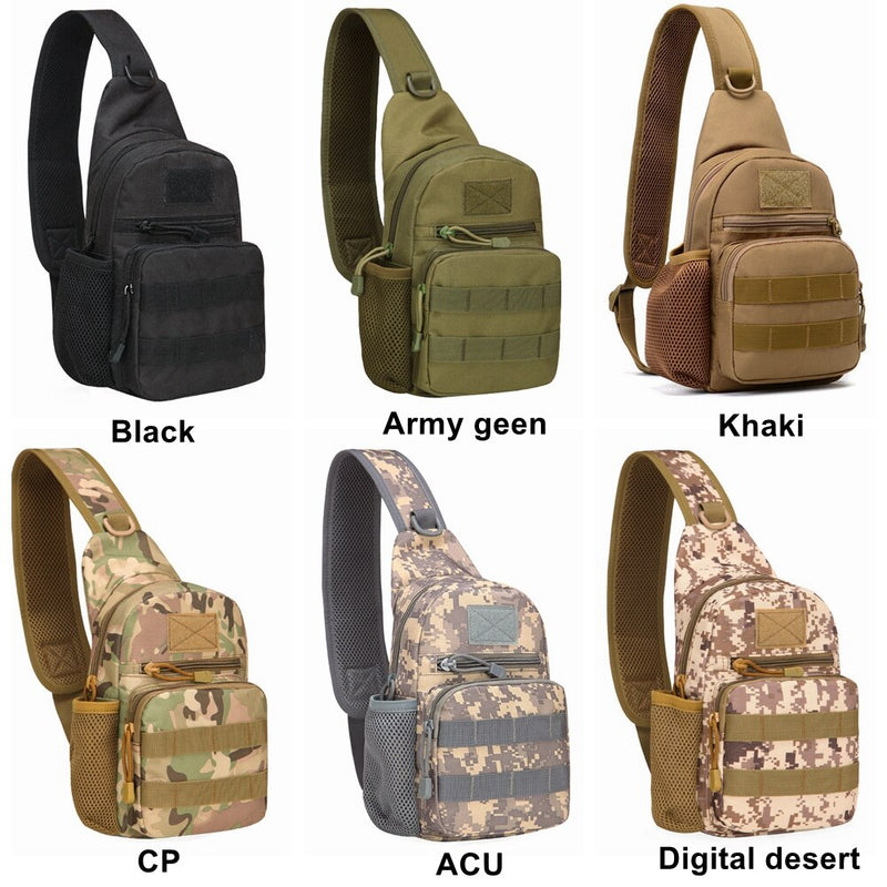 Military Tactical Bag Army Camouflage Molle Backpack Multicam Nylon Hunting Camping Hiking Sling Crossbody Men Shoulder Bags