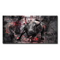 One Hundred Dollar Canvas Paintings Bull Money Motivation Posters Street Wall Art Picture for Modern Home Living Room Decoration