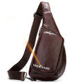 WESTAL Sling Bag Men&#39;s Genuine Leather Shoulder Bags for Men Casual Travel Messenger Bag Men Crossbody Bags Leather Chest Pack
