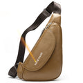 WESTAL Sling Bag Men&#39;s Genuine Leather Shoulder Bags for Men Casual Travel Messenger Bag Men Crossbody Bags Leather Chest Pack