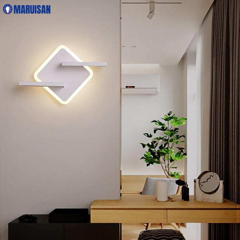 Modern Colorful LED Wall Lights For Bedside Corridor Aisle Hotel Living Room Foyer Kitchen Indoor Home Lamps Luminaria Fixtures