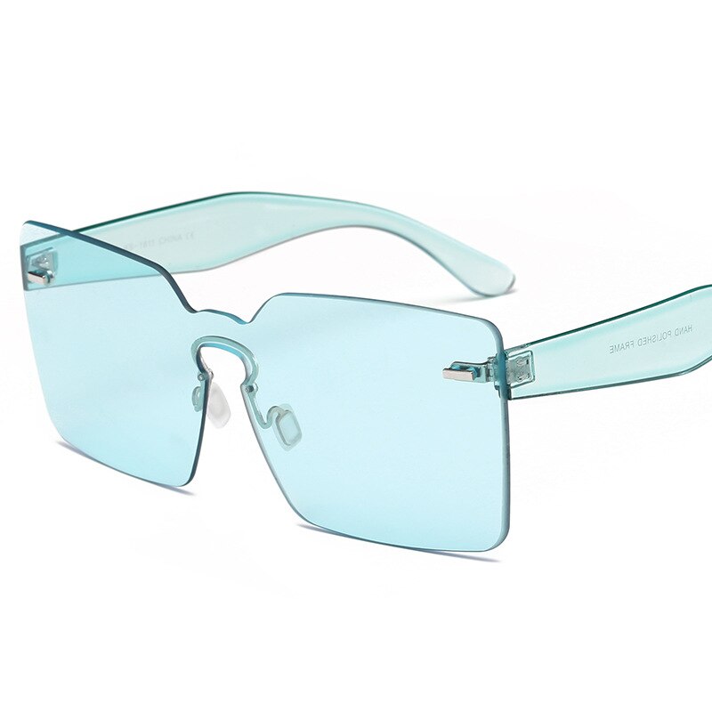 Luxury Big Square Sunglasses Women Brand Designer Retro Clear Sun Glasses For Female Oversized Ocean Lens Oculos UV400 Wholesale