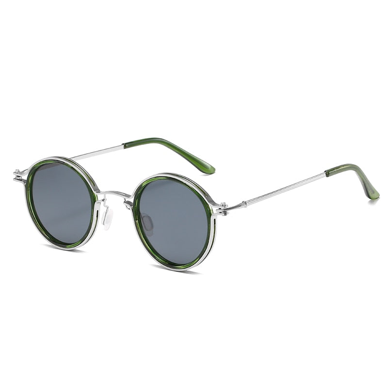 CRIXALIS Retro Round Blue Light Glasses For Men Brand Designer Metal Spectacles Frame Women Vintage Computer Eyewear Male UV400