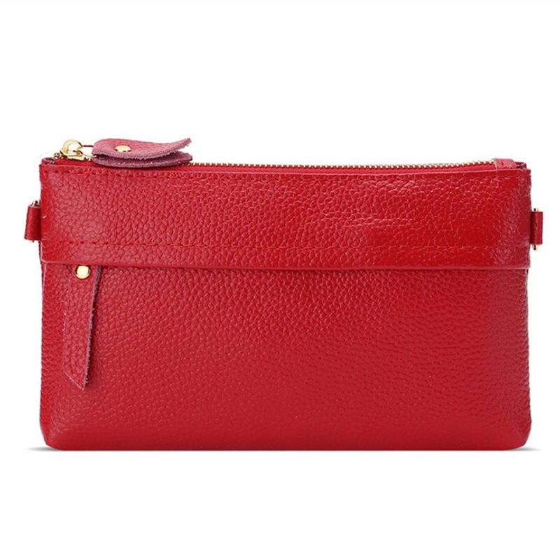 RanHuang Women Split Leather Day Clutches Candy Color Shoulder Bags Women&
