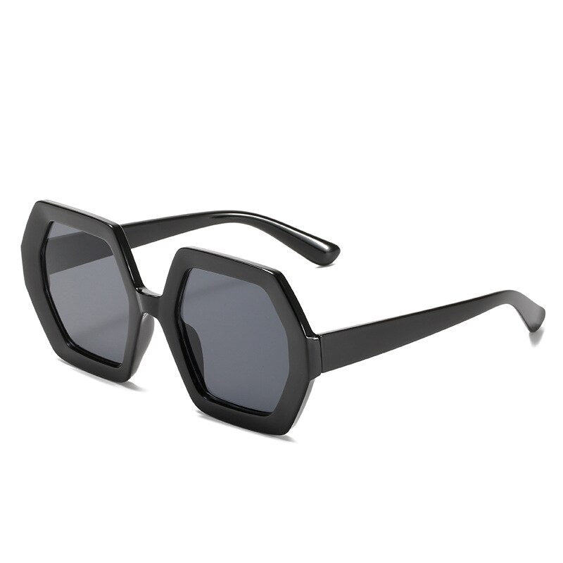Vintage Oversized Square sun glasses for women trend Big frame luxury brand sunglasses female black shades lentes de sol mujer