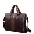 P.kuone fashion luxury brand men bag genuine leather handbag shoulder bags business men messenger bag laptop bag