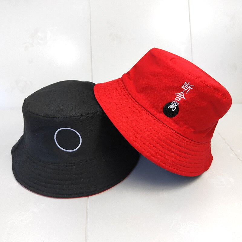 2021 New Sun Hat Letter Bucket Hat Men Women Bob Hip Hop Caps Summer Panama Foldable Double Sided Dance Hat Casual Gorras