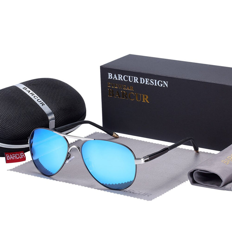 BARCUR New Polarized Sunglasses Men Women Driving Sun Glasses Male Goggle UV400 Gafas De Sol