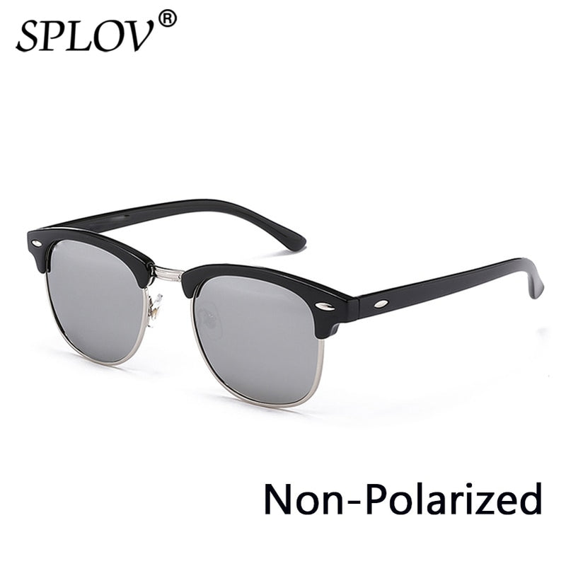 New Fashion  Semi Rimless Polarized Sunglasses Men Women Brand Designer Half Frame Sun Glasses Classic Oculos De Sol UV400