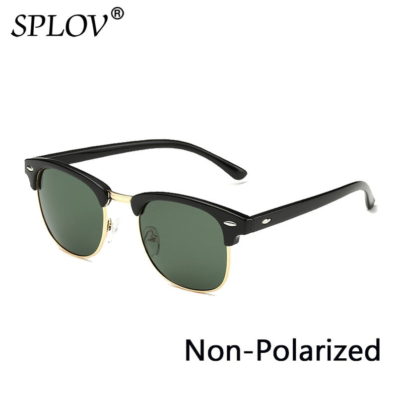 New Fashion  Semi Rimless Polarized Sunglasses Men Women Brand Designer Half Frame Sun Glasses Classic Oculos De Sol UV400