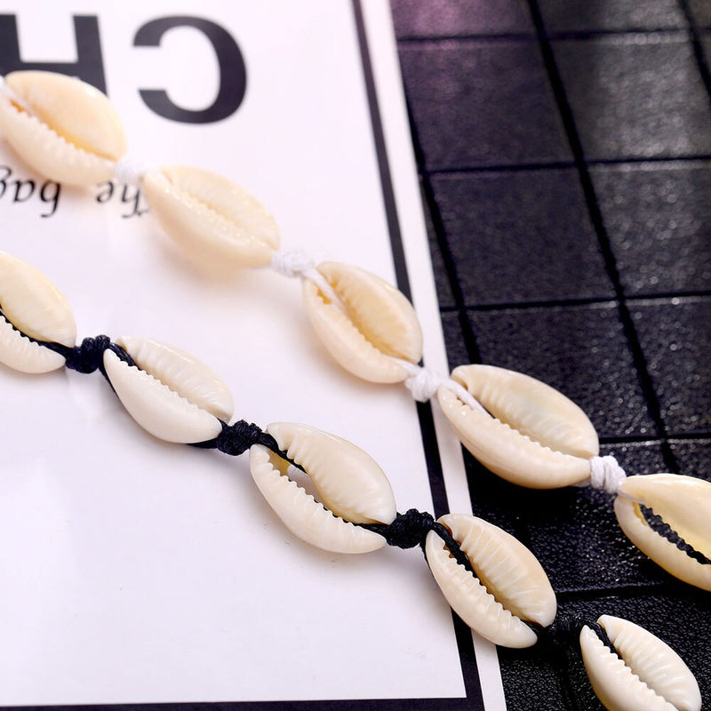 IPARAM 2020 Natural Sea Shell Choker Chain Necklace for Women Bohemian Vintage Beach Conch Shell Kolye Jewelry Wholesale