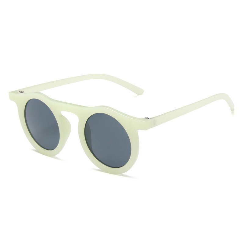 SO&amp;EI Vintage Round Men Sunglasses Brand Designer Jelly Color Frame Eyewear Women Fashion Outdoor Shade Sun Glasses Oculos UV400