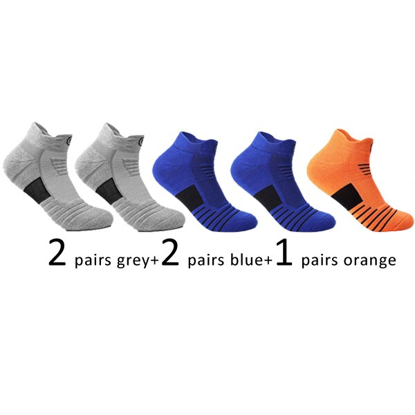 VERIDICAL 5 Pairs Cotton Compression Socks Man Good Quality Thick Breathable Ankle Crew Cool Short Socks Sox Calcetines Hombre