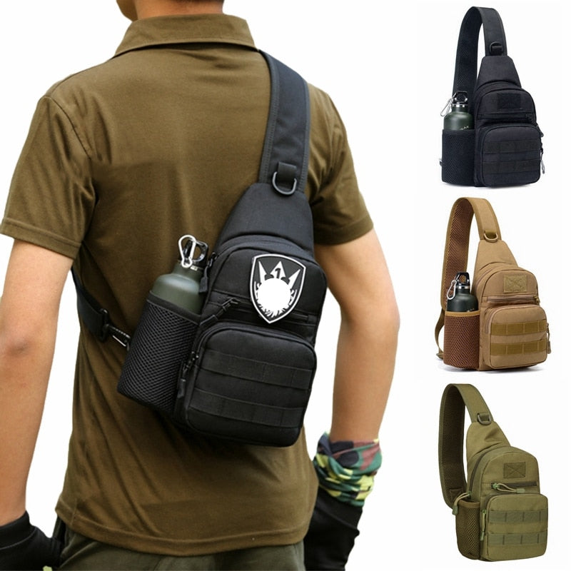 Military Tactical Bag Army Camouflage Molle Backpack Multicam Nylon Hunting Camping Hiking Sling Crossbody Men Shoulder Bags