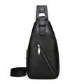 JEEP BULUO Travel Hiking Cross Body Messenger bags Men&#39;s Large Capacity Chest Sling Bag Solid Men Split Leather Bag New