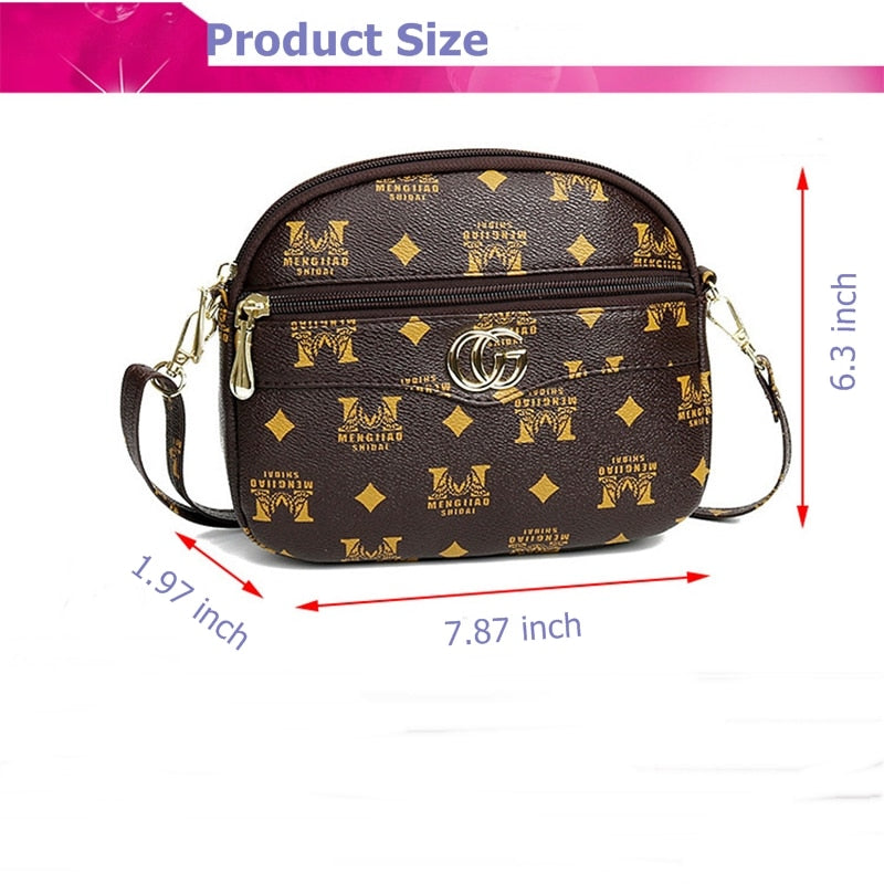 Shell Crossbody Bag for Women New Fashion Small PU Shoulder Bags Luxury Designer Female Bag Smooth Zipper