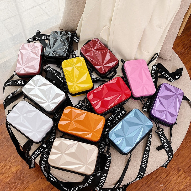 Luxury Hand Bags For Women 2021 New Suitcase Shape Totes Fashion Mini Luggage Bag Women&