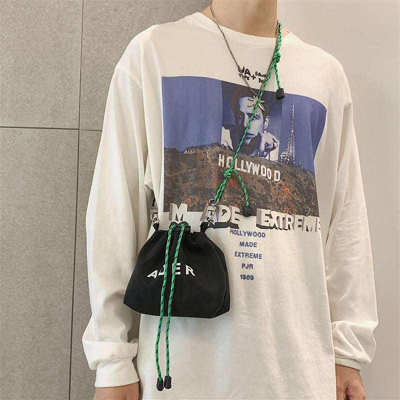 Small Shoulder Bag Female Fashion Brand Japanese Casual All-match Shoulder Bag Mini Bag Female Phone Bag Couple Messenger Bag