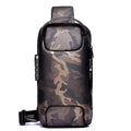 SUUTOOP Men&#39;s Waterproof Oxford Multifunction Crossbody Bags Anti-theft Shoulder Bags Messenger Sling Chest Bag Pack For Male