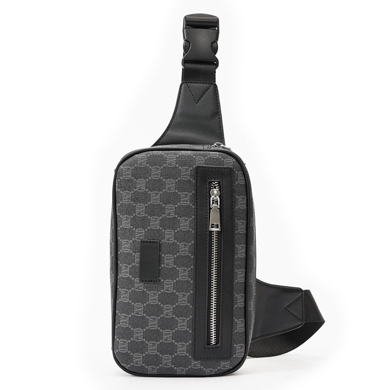 2022 Luxury Brand Design Chest Bag for Men Street Trendy Small Shoulder Crossbody Bag GXD Plaid Pattern Phone Bag Chest Pack