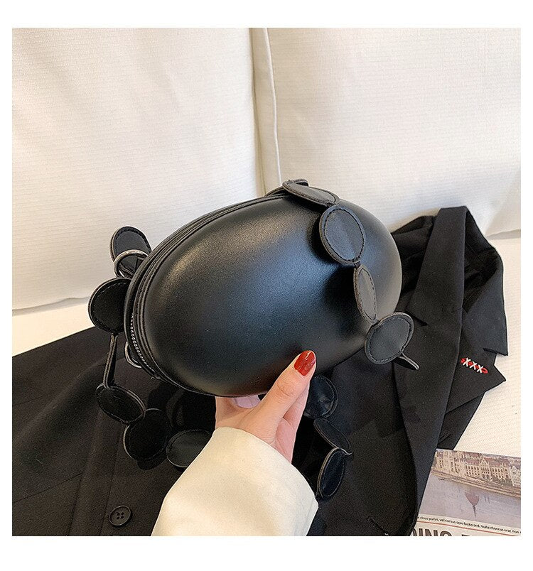Small Single Shoulder Bag Fashion Black Special Chain Crossbody Bag Mini Cute Messenger Bag