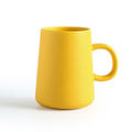 Ceramic Tea Cup Extra Large Mugs Coffee Cups Wide Ceramic Single color Frosted Big Coffee Mug Tea Cup With Spoon 450ML