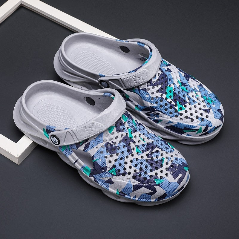 Light Men&#39;s Slippers 2022 Summer Chef Shoes for Men Outdoor Wading Sandals Soft Beach Antiskid Sports Men&#39;s Slippers Platform
