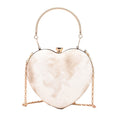 Niche Design Heart-shaped Handbag With Personality Women&#39;s Bag 2022 Trend Casual One Shoulder Crossbody Bag Chain Bags For Women